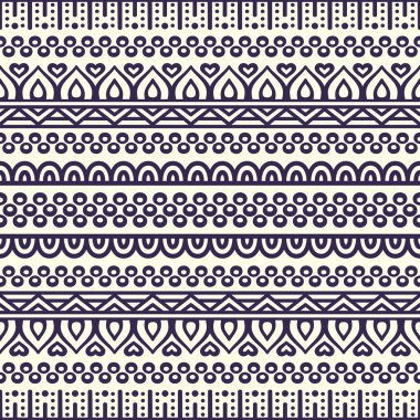 etnik çiçek seamless modeli