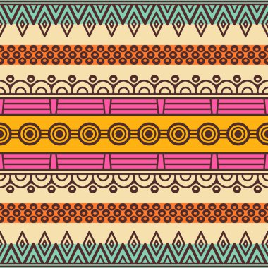 etnik çiçek seamless modeli