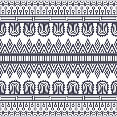 etnik çiçek seamless modeli