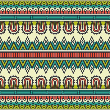 etnik çiçek seamless modeli