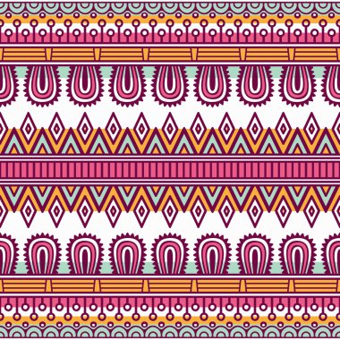 etnik çiçek seamless modeli