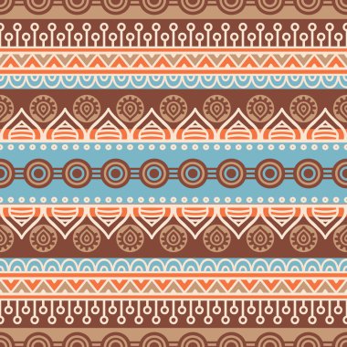 etnik çiçek seamless modeli