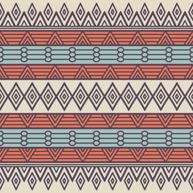 etnik çiçek seamless modeli