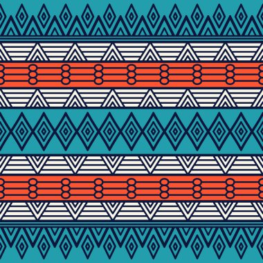 etnik çiçek seamless modeli