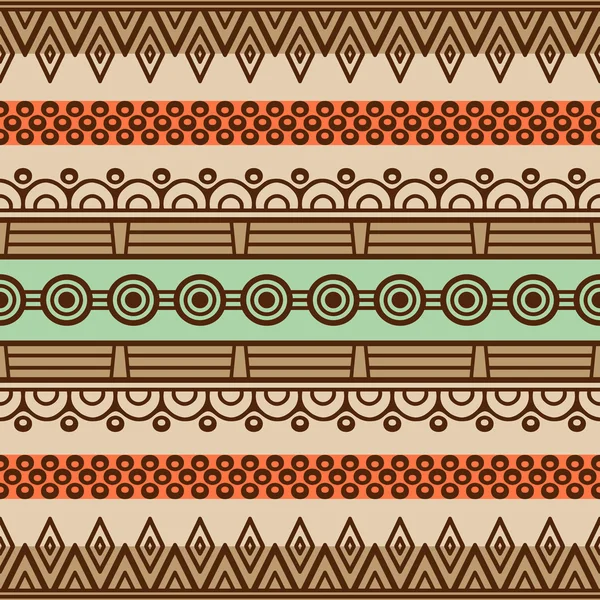 Ethnic floral seamless pattern — Stock Vector