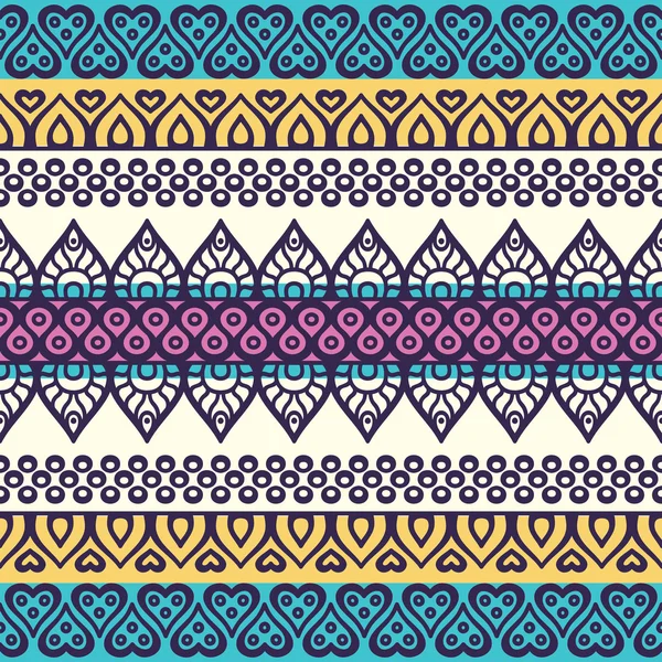 etnik çiçek seamless modeli