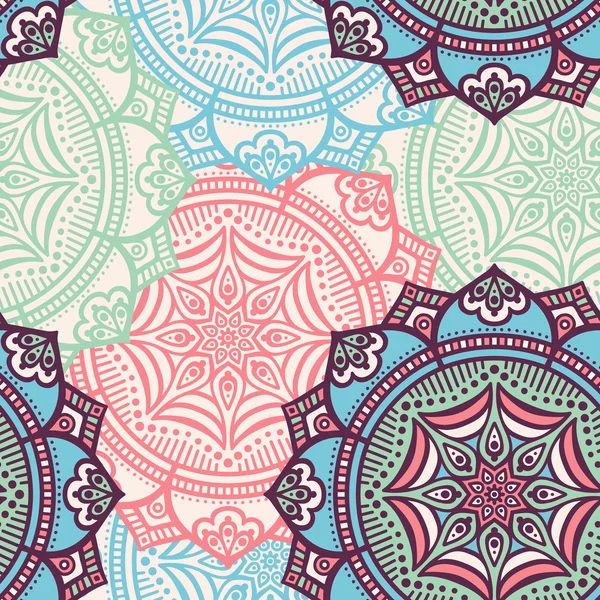 etnik çiçek seamless modeli