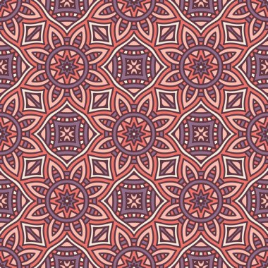 etnik çiçek seamless modeli