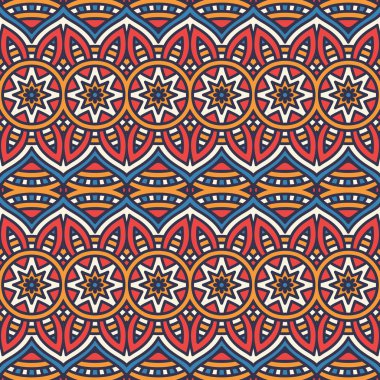 etnik çiçek seamless modeli