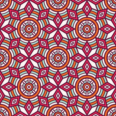 etnik çiçek seamless modeli