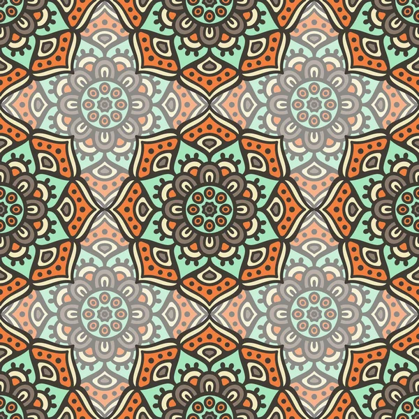 etnik çiçek seamless modeli