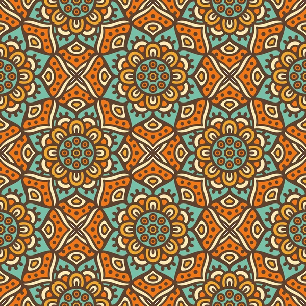 etnik çiçek seamless modeli