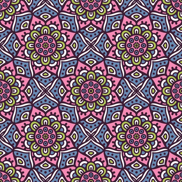 etnik çiçek seamless modeli