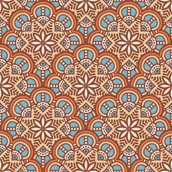 etnik çiçek seamless modeli