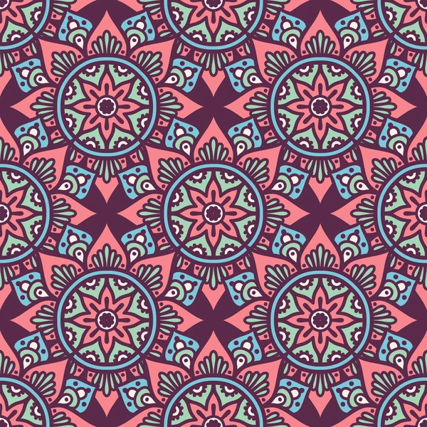 etnik çiçek seamless modeli