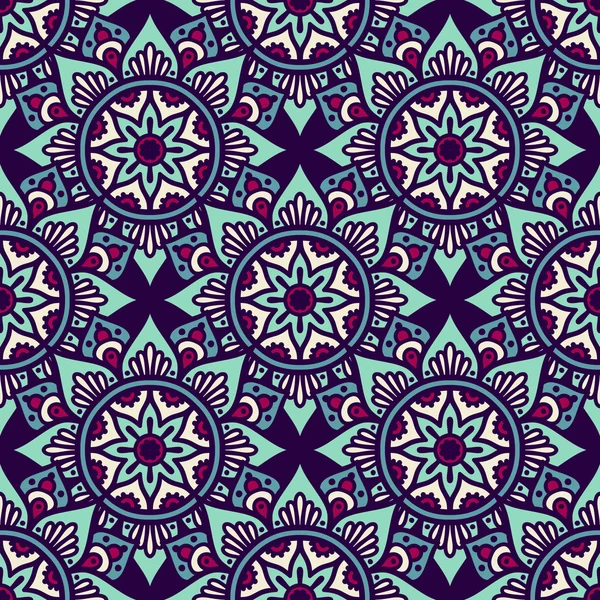 etnik çiçek seamless modeli