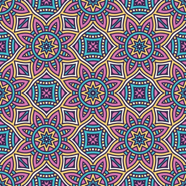 etnik çiçek seamless modeli