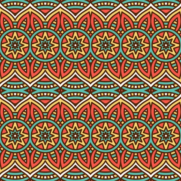 etnik çiçek seamless modeli