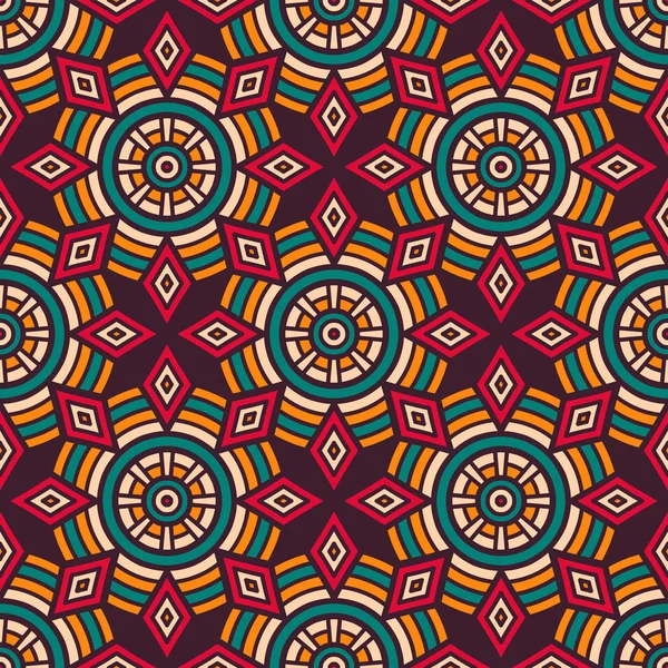 etnik çiçek seamless modeli