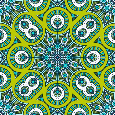 etnik çiçek seamless modeli