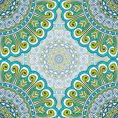 etnik çiçek seamless modeli