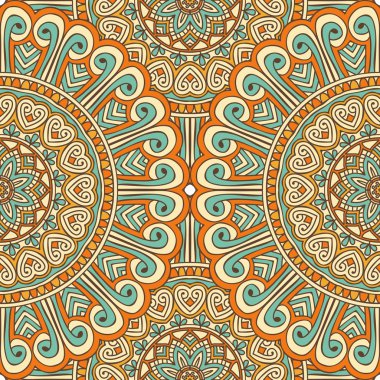 etnik çiçek seamless modeli