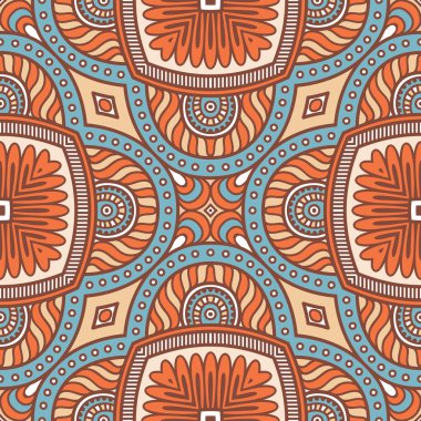 etnik çiçek seamless modeli