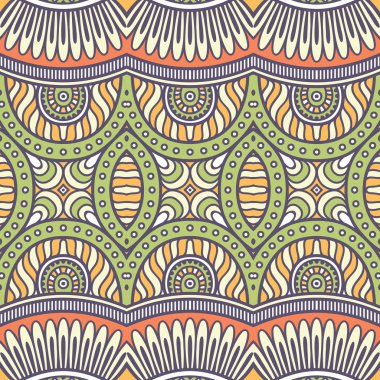 etnik çiçek seamless modeli