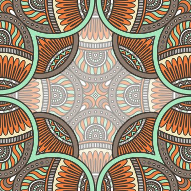 etnik çiçek seamless modeli