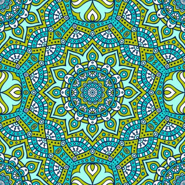 etnik çiçek seamless modeli