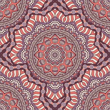 etnik çiçek seamless modeli