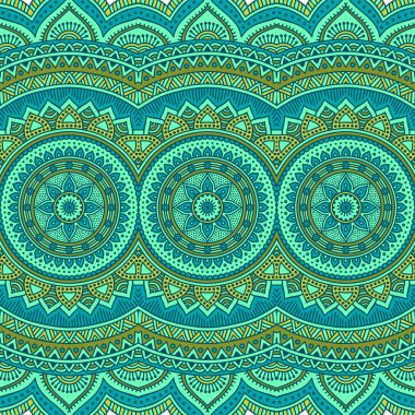 etnik çiçek seamless modeli