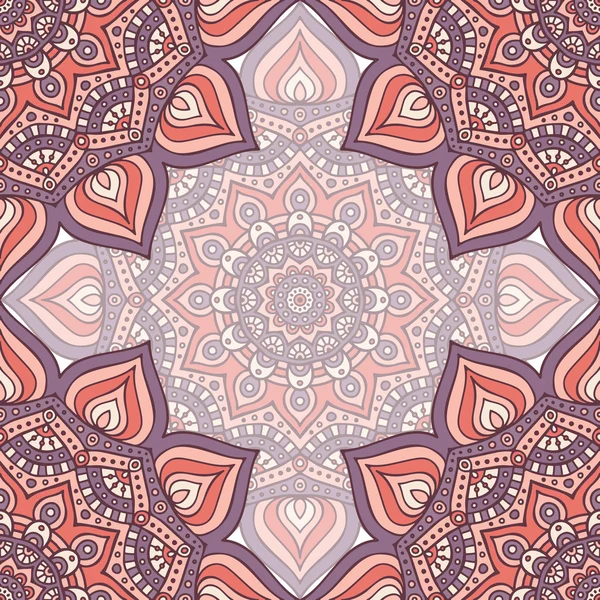 Ethnique floral motif sans couture — Image vectorielle