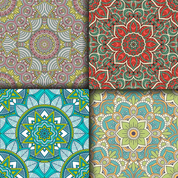 etnik çiçek seamless modeli