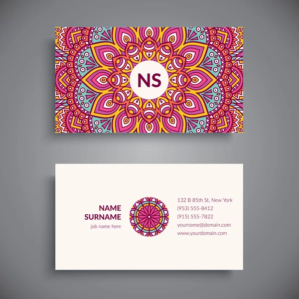 Business card. Vintage dekorativa element. — Stock vektor