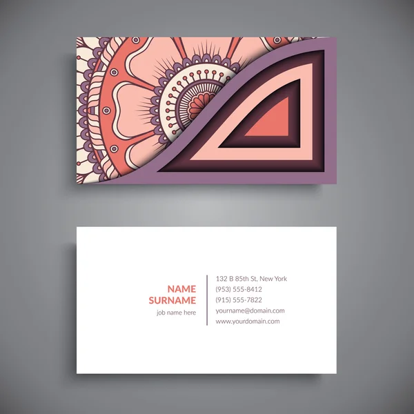 ビジネス カード。ヴィンテージの装飾的な要素. — ストックベクタ