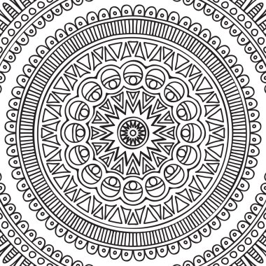 Mandala. Boyama sayfası