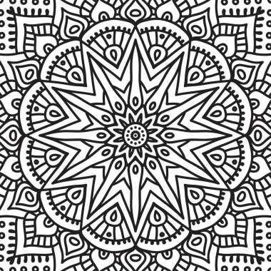 Mandala. Boyama sayfası