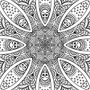 Mandala. Boyama sayfası