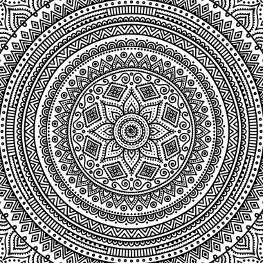 Mandala. Boyama sayfası