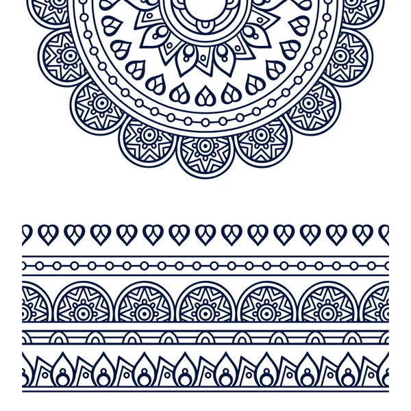 Vector etnische mandala — Stockvector