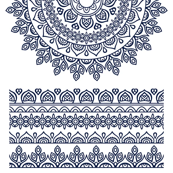 Mandala ethnique vecteur — Image vectorielle