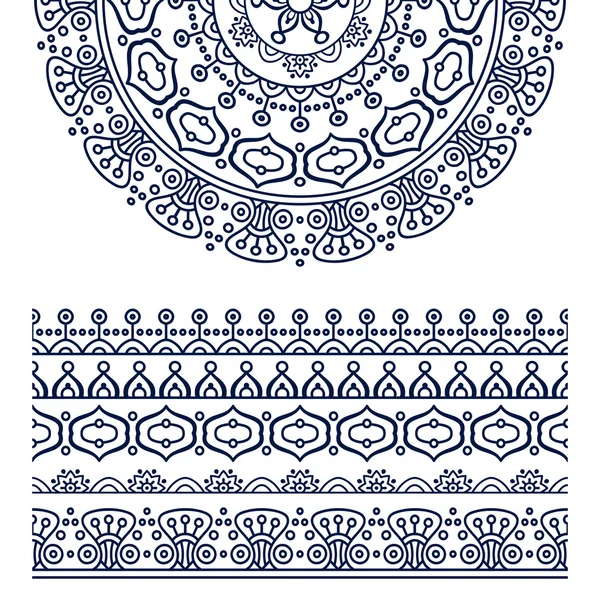 Mandala ethnique vecteur — Image vectorielle