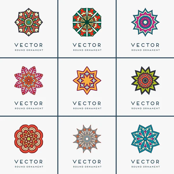 Vector étnico mandala — Archivo Imágenes Vectoriales