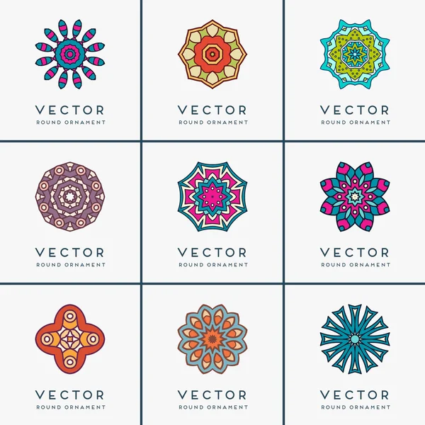 Vector étnico mandala — Archivo Imágenes Vectoriales