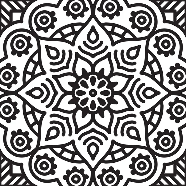 Mandala. Boyama sayfası — Stok Vektör