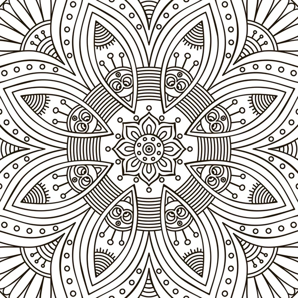 Mandala. Pagina da colorare — Vettoriale Stock