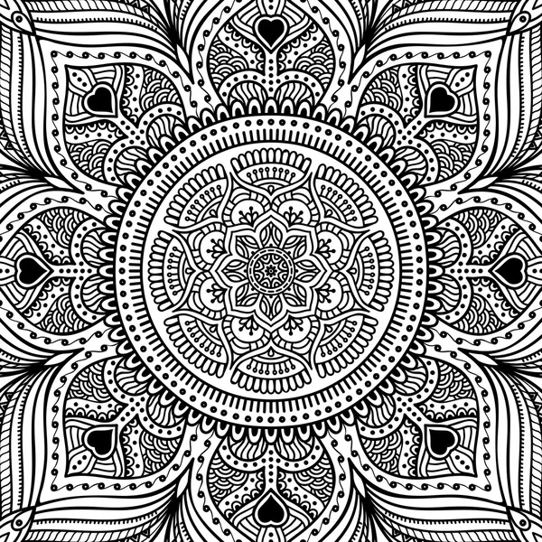 Mandala. Desenho para colorir — Vetor de Stock