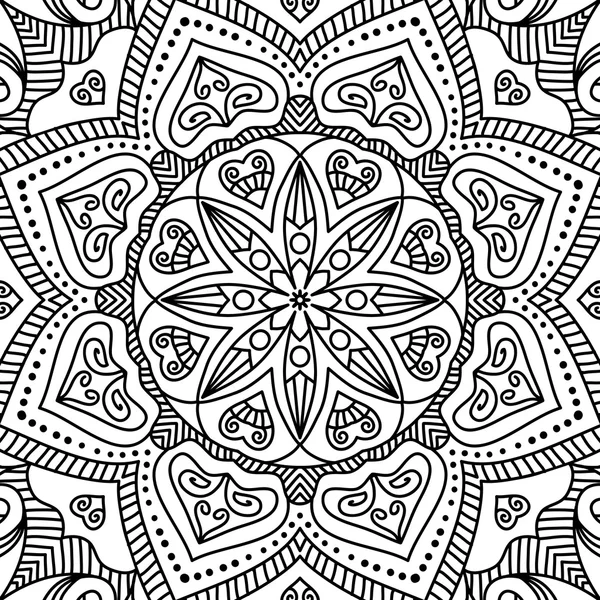 Mandala. Página para colorear — Vector de stock