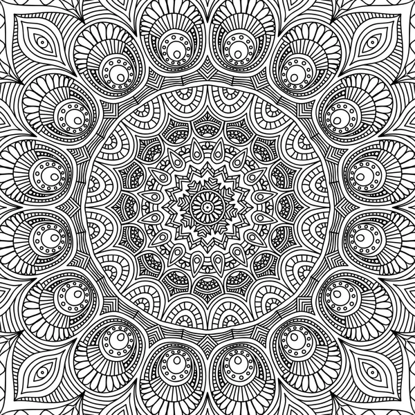 Mandala. Coloriage — Image vectorielle